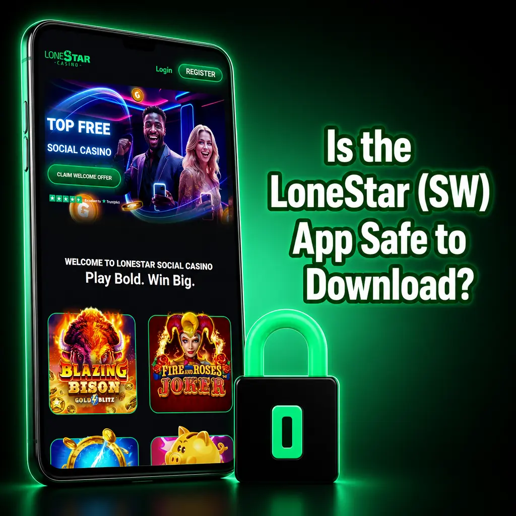 LoneStar sweepstakes app security: SSL encryption and ID verification for safe sweeps play across 40+ states