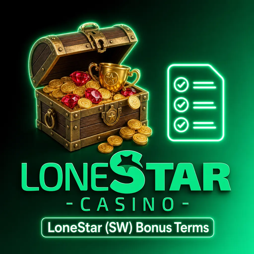 LoneStar (SW) Bonus Terms: eligibility, state availability, redemption rules, and playthrough requirements for Sweeps Coins promotions.