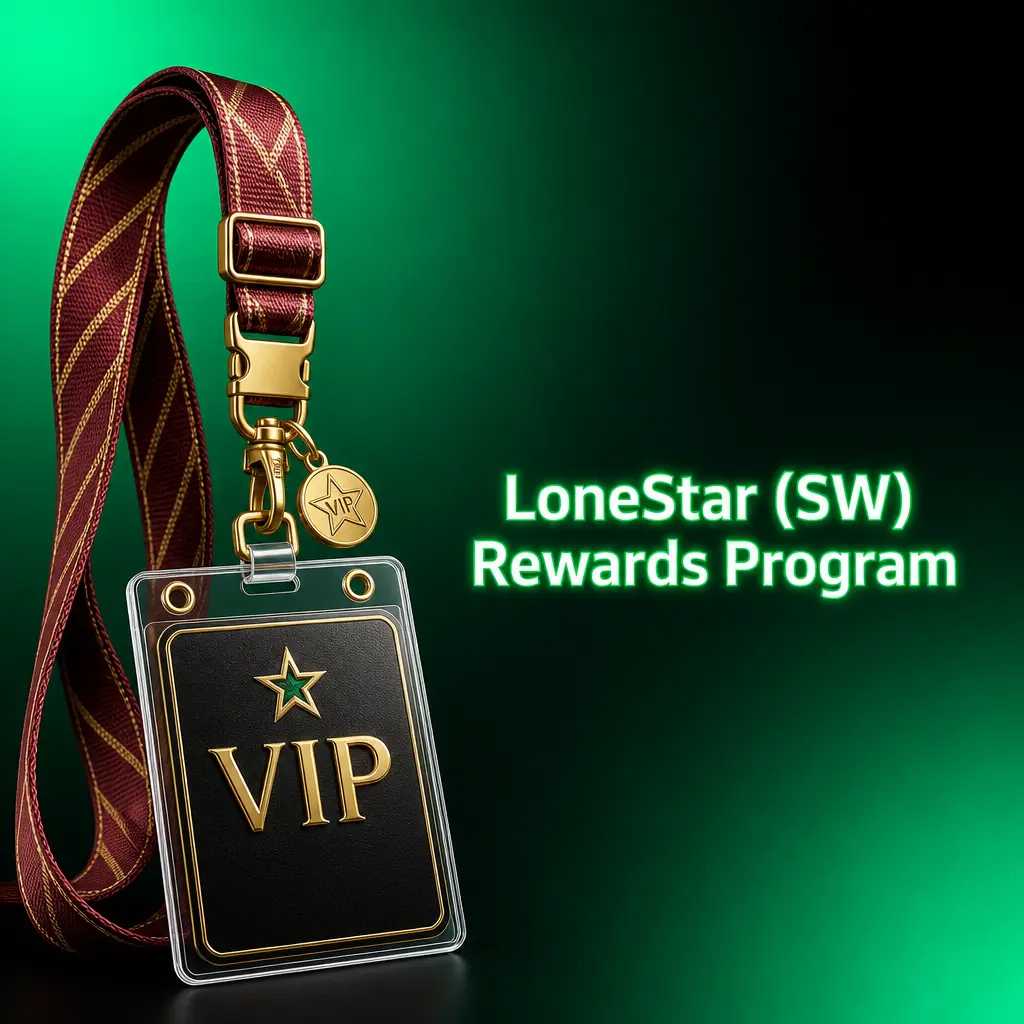 LoneStar Rewards Program tiers: Bronze, Silver, Gold, Platinum, and Diamond loyalty levels with exclusive perks