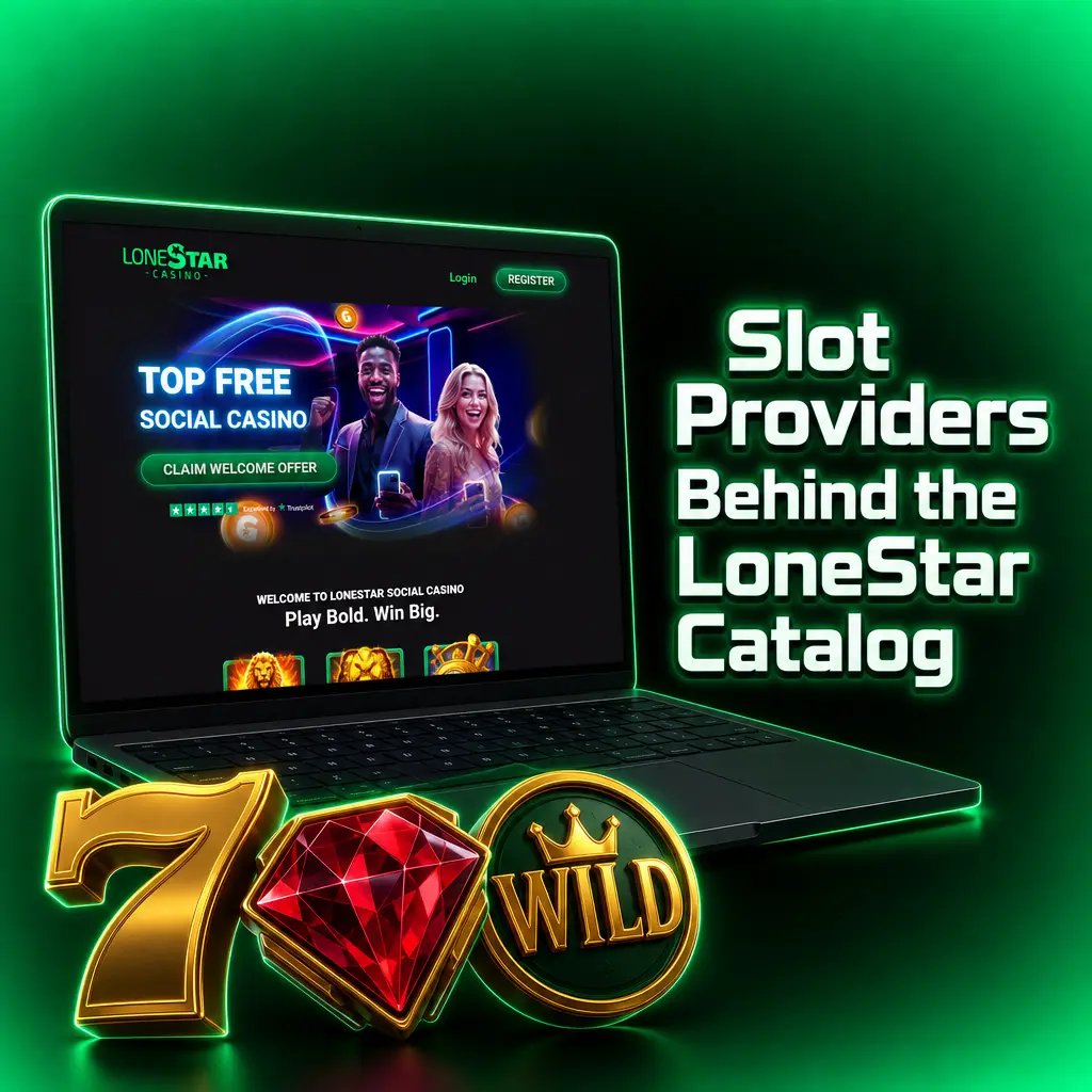 Slot providers powering LoneStar's catalog, including Pragmatic Play, NetEnt, Hacksaw Gaming, and Nolimit City