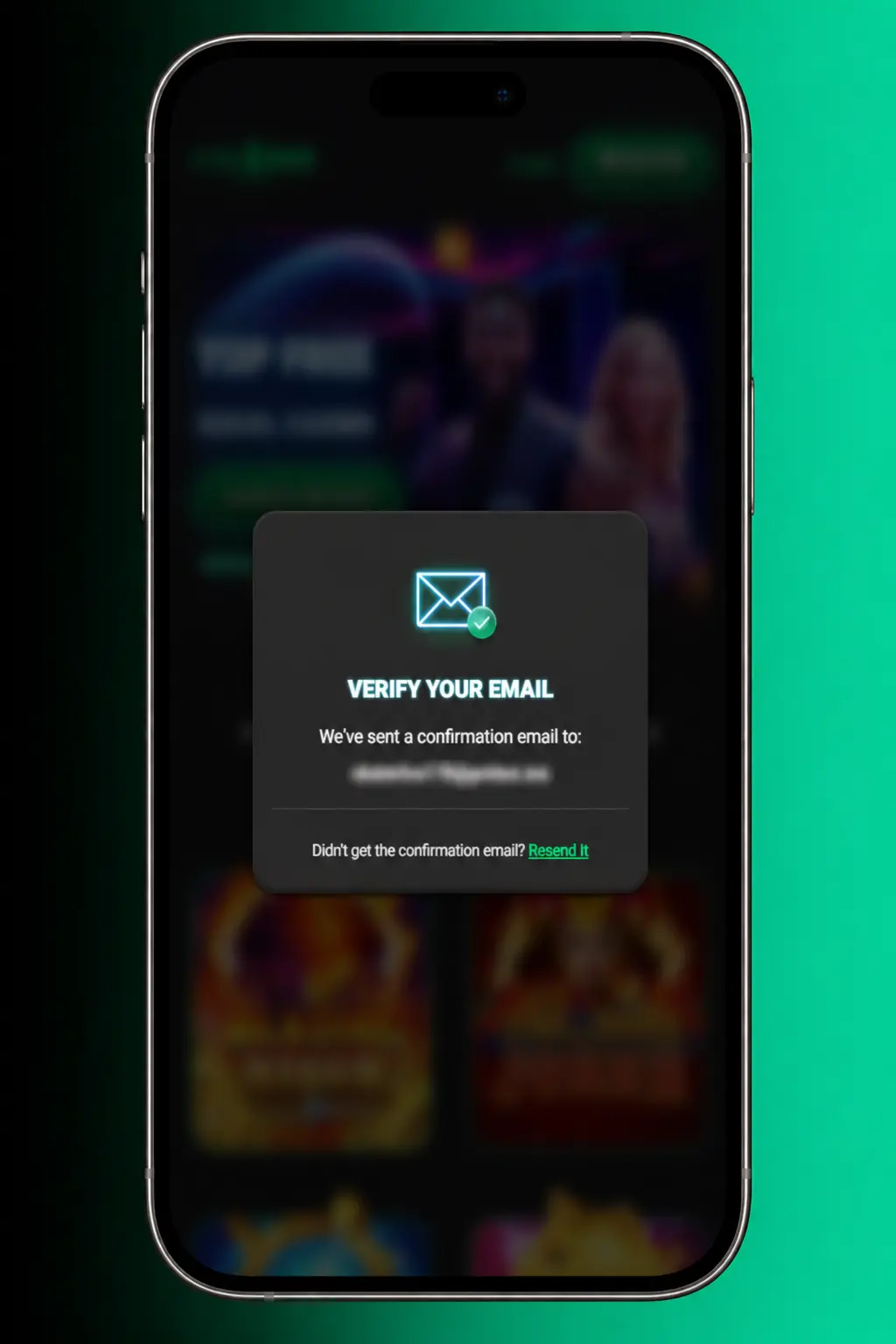 Screenshot of LoneStar (SW) app registration screen for quick sign-up and account creation